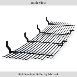 APS GR06HEC24S - Polished Stainless Steel Main Upper Horizontal Billet Grille