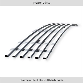 APS GR06HEC43S - Polished Stainless Steel Lower Bumper Horizontal Billet Grille