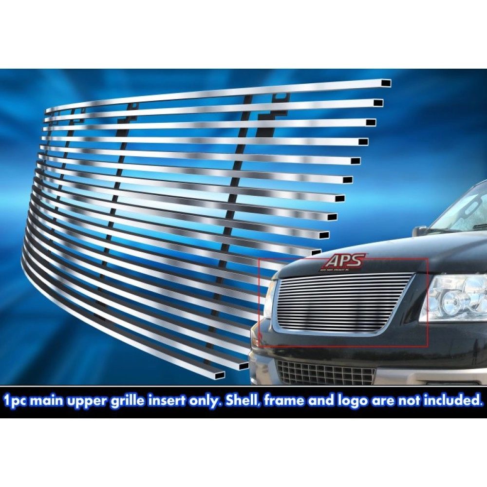 APS GR06HEC72C - Hairline Stainless Steel Main Upper Horizontal Billet Grille