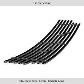APS GR06HEC73J - Black Stainless Steel Lower Bumper Horizontal Billet Grille