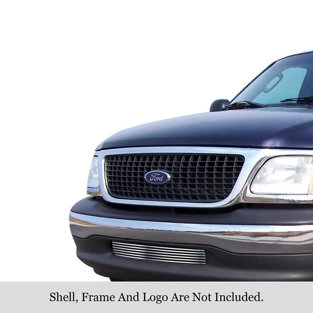 APS GR06HEC85S - Polished Stainless Steel Lower Bumper Horizontal Billet Grille