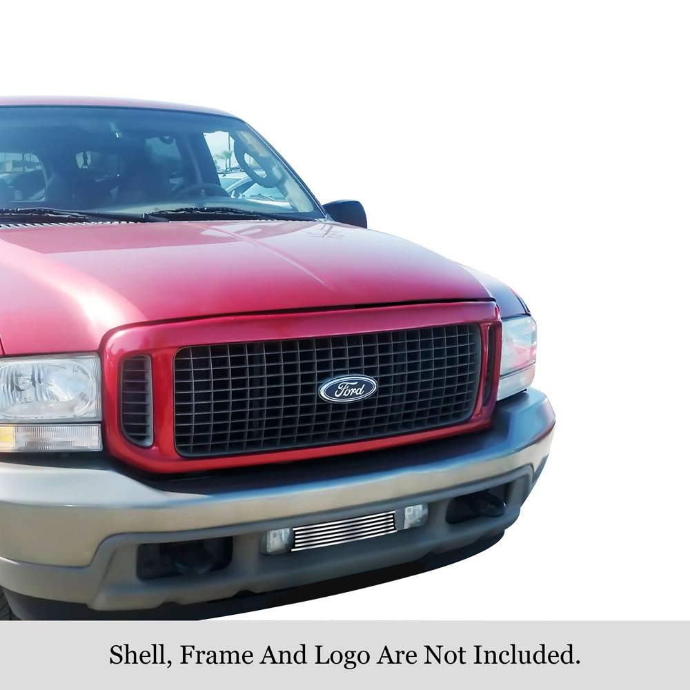 APS GR06HEC98S - Polished Stainless Steel Lower Bumper Horizontal Billet Grille