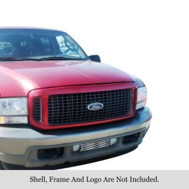 APS GR06HEC98S - Polished Stainless Steel Lower Bumper Horizontal Billet Grille