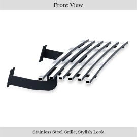 APS GR06HEC98S - Polished Stainless Steel Lower Bumper Horizontal Billet Grille