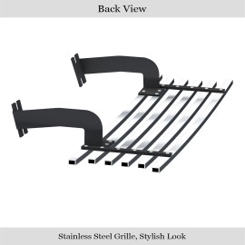 APS GR06HEC98S - Polished Stainless Steel Lower Bumper Horizontal Billet Grille