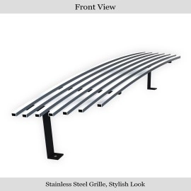 APS GR06HED35S - Polished Stainless Steel Lower Bumper Horizontal Billet Grille