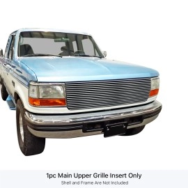 APS GR06HEJ07S - Polished Stainless Steel Main Upper Horizontal Billet Grille