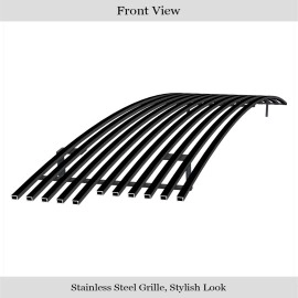 APS GR06HEJ29J - Black Stainless Steel Main Upper Horizontal Billet Grille