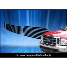 APS GR06HEJ97J - Black Stainless Steel Lower Bumper Horizontal Billet Grille