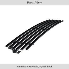 APS GR06HEJ98J - Black Stainless Steel Lower Bumper Horizontal Billet Grille