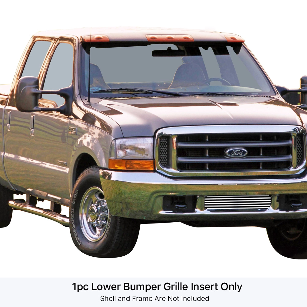 APS GR06HEJ98S - Polished Stainless Steel Lower Bumper Horizontal Billet Grille