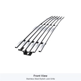 APS GR06HEJ98S - Polished Stainless Steel Lower Bumper Horizontal Billet Grille