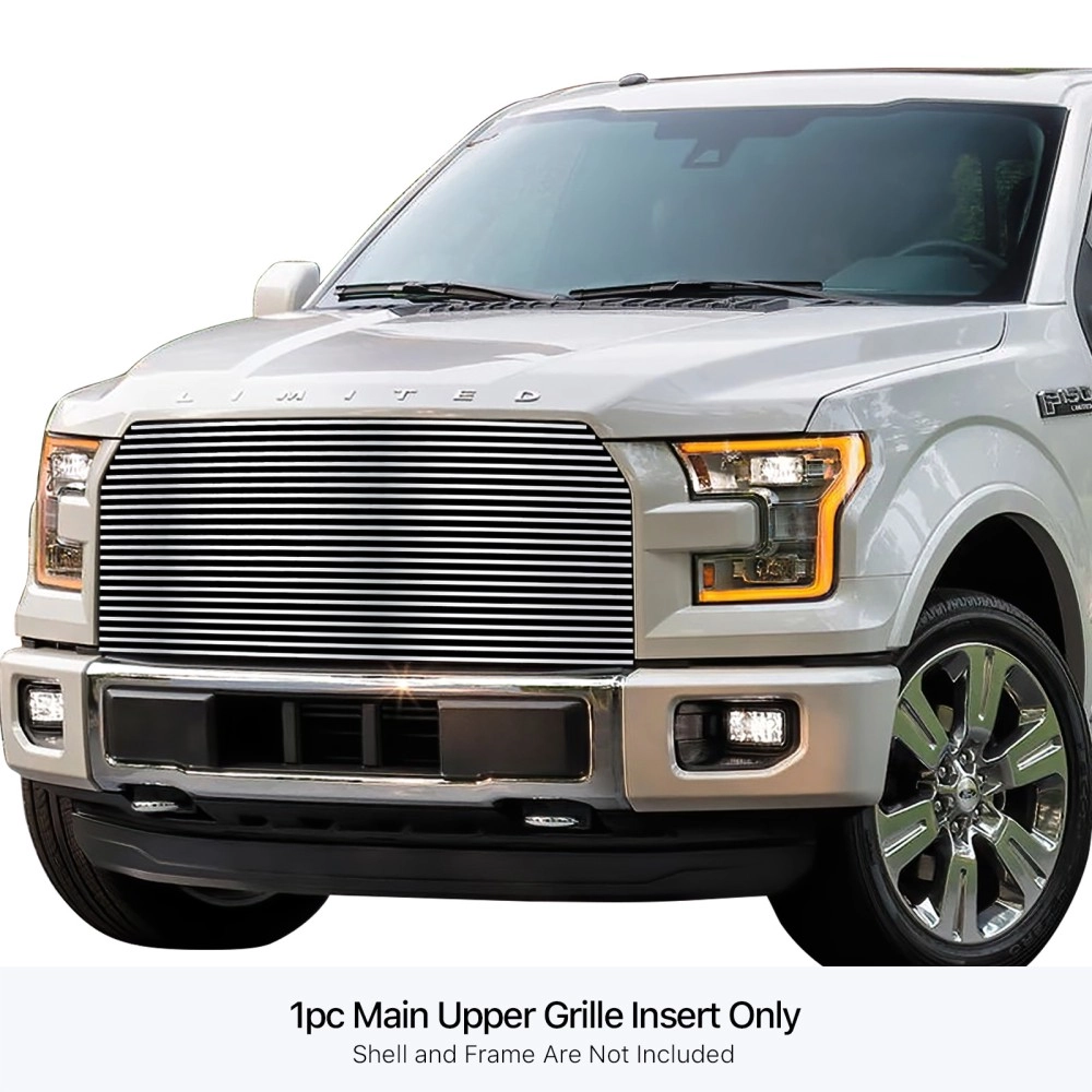 APS GR06HFC10S - Polished Stainless Steel Main Upper Horizontal Billet Grille