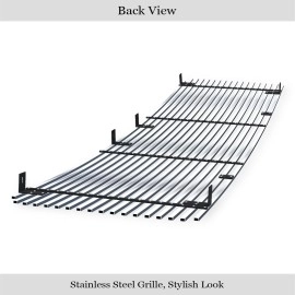 APS GR06HFD14S - Polished Stainless Steel Main Upper Horizontal Billet Grille