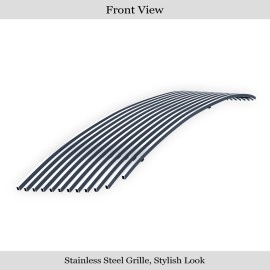 APS GR06HFD94S - Polished Stainless Steel Lower Bumper Horizontal Billet Grille