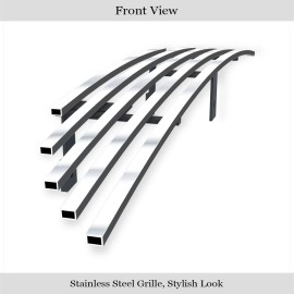 APS GR06HFJ01S - Polished Stainless Steel Main Upper Horizontal Billet Grille