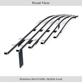 APS GR06HFJ05S - Polished Stainless Steel Main Upper Horizontal Billet Grille