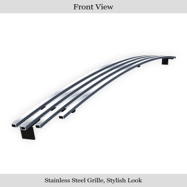 APS GR06HFJ10S - Polished Stainless Steel Lower Bumper Horizontal Billet Grille