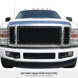 APS GR06LEA71H - Black Stainless Steel Main Upper 1.8mm Wire Mesh Grille w/ Rivet