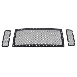 APS GR06LEA71H - Black Stainless Steel Main Upper 1.8mm Wire Mesh Grille w/ Rivet