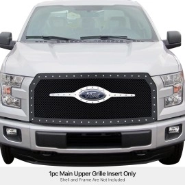 APS GR06LEA92H - Black Stainless Steel Main Upper 1.8mm Wire Mesh Grille w/ Rivet