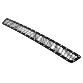 APS GR06LEC51H - Black Stainless Steel Lower Bumper 1.8mm Wire Mesh Grille w/ Rivet
