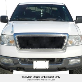 APS GR06LEG25K - Black Stainless Steel Main Upper 2.5mm Wire Mesh Grille w/ Rivet