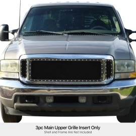 APS GR06LEJ86H - Black Stainless Steel Main Upper 1.8mm Wire Mesh Grille w/ Rivet