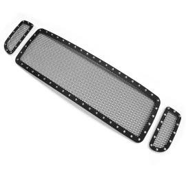 APS GR06LEJ86H - Black Stainless Steel Main Upper 1.8mm Wire Mesh Grille w/ Rivet