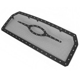 APS GR06LFC10K - Black Stainless Steel Main Upper 2.5mm Wire Mesh Grille w/ Rivet