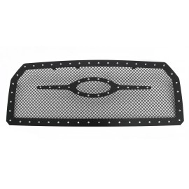 APS GR06LFC10K - Black Stainless Steel Main Upper 2.5mm Wire Mesh Grille w/ Rivet