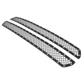 APS GR06LFD43K - Black Carbon Steel Main Upper 2.5mm Wire Mesh Grille w/ Rivet