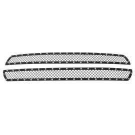 APS GR06LFD43K - Black Carbon Steel Main Upper 2.5mm Wire Mesh Grille w/ Rivet