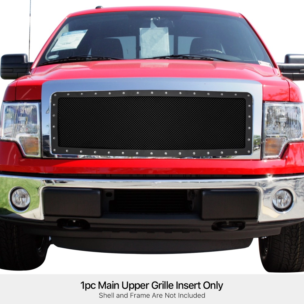 APS GR06LFF32H - Black Stainless Steel Main Upper 1.8mm Wire Mesh Grille w/ Rivet