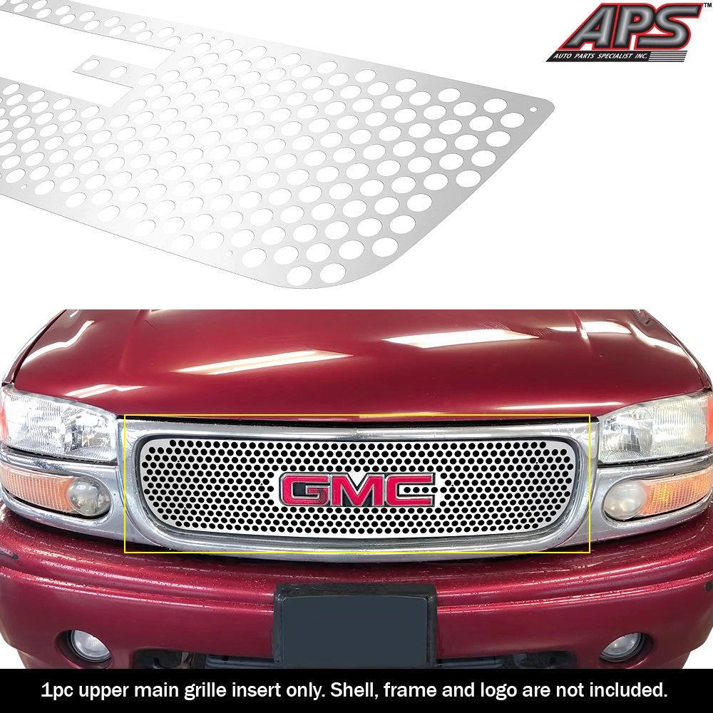 APS GR07DEG03S - Hairline Stainless Steel Main Upper Laser Cut Grille