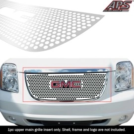 APS GR07DEG78S - Hairline Stainless Steel Main Upper Laser Cut Grille