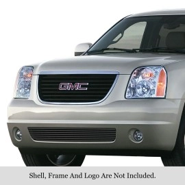APS GR07FEG80J - Black Stainless Steel Lower Bumper Horizontal Billet Grille