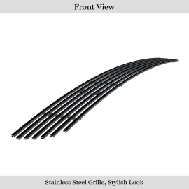 APS GR07FEG80J - Black Stainless Steel Lower Bumper Horizontal Billet Grille