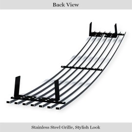 APS GR07FEH14S - Polished Stainless Steel Lower Bumper Horizontal Billet Grille