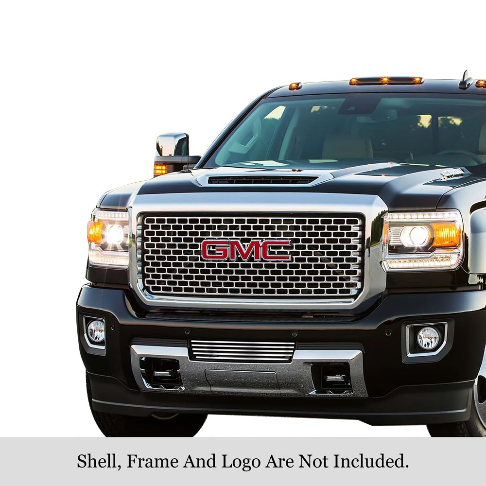 APS GR07FFC26S - Polished Stainless Steel Lower Bumper Horizontal Billet Grille