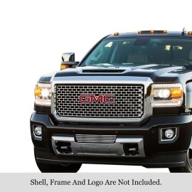 APS GR07FFC26S - Polished Stainless Steel Lower Bumper Horizontal Billet Grille