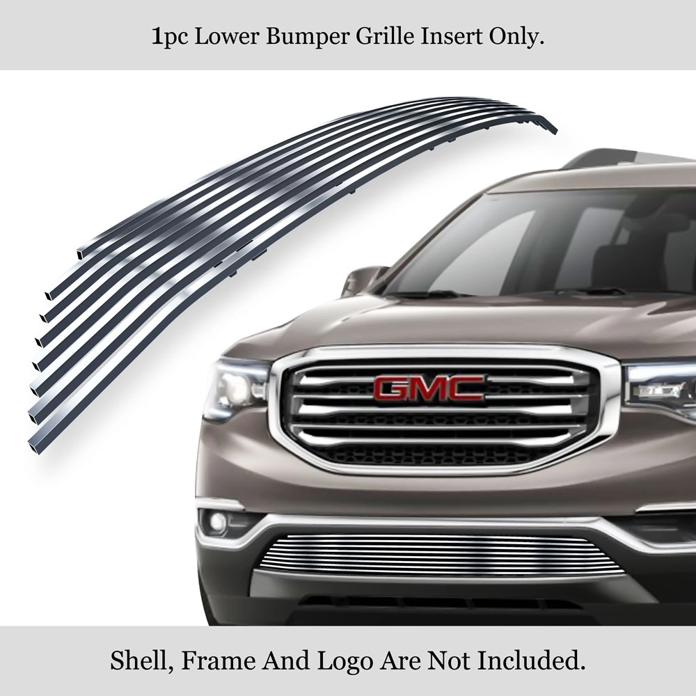 APS GR07FFD16S - Polished Stainless Steel Lower Bumper Horizontal Billet Grille
