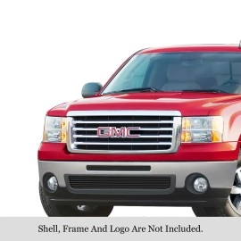 APS GR07FFD95J - Black Stainless Steel Lower Bumper Horizontal Billet Grille