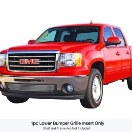 APS GR07FFD95S - Polished Stainless Steel Lower Bumper Horizontal Billet Grille