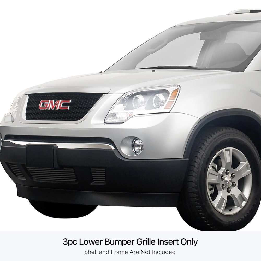 APS GR07FFE14J - Black Stainless Steel Lower Bumper Horizontal Billet Grille