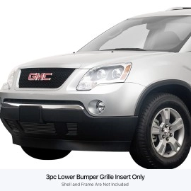 APS GR07FFE14J - Black Stainless Steel Lower Bumper Horizontal Billet Grille