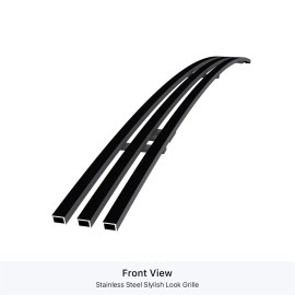 APS GR07FFE70J - Black Stainless Steel Top Bumper Horizontal Billet Grille
