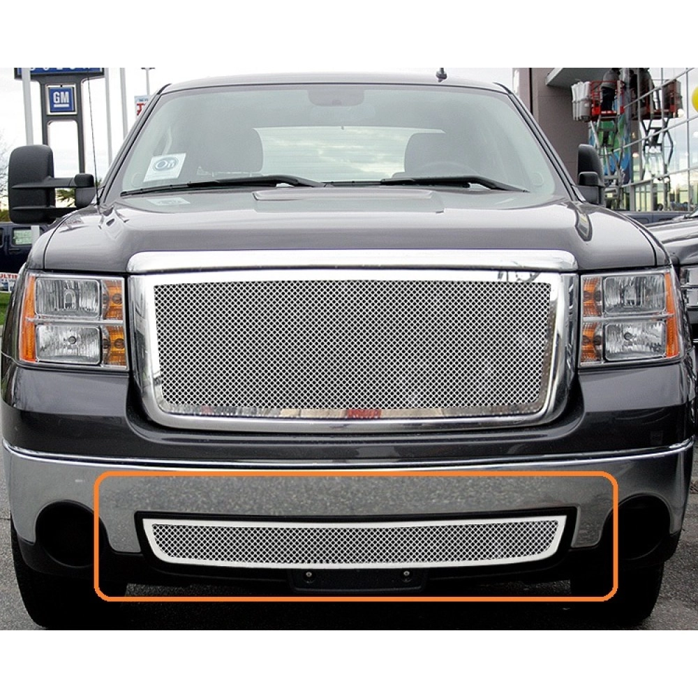APS GR07GFD95T - Polished Stainless Steel Lower Bumper 1.8mm Wire Mesh Grille