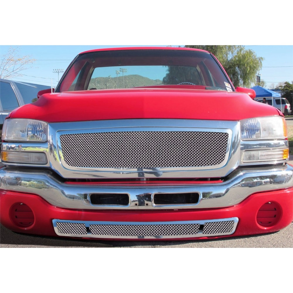 APS GR07GFG98T - Polished Stainless Steel Lower Bumper 1.8mm Wire Mesh Grille