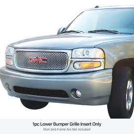 APS GR07HEC70J - Black Stainless Steel Lower Bumper Horizontal Billet Grille